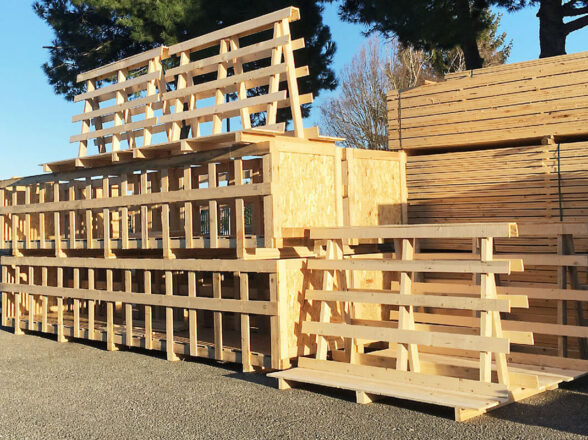 Gabbie in legno di Abete su misura per l’imballaggio di materiali pesanti