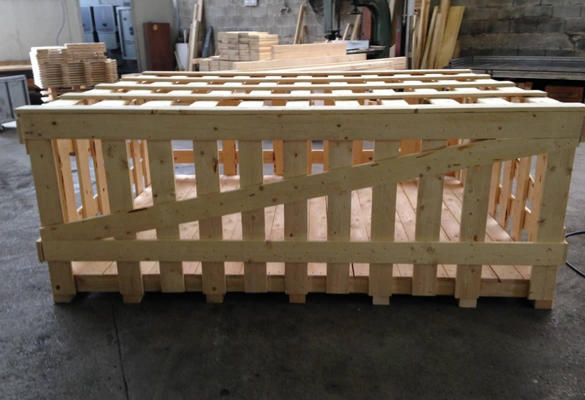 gabbie in legno per trasporto merci