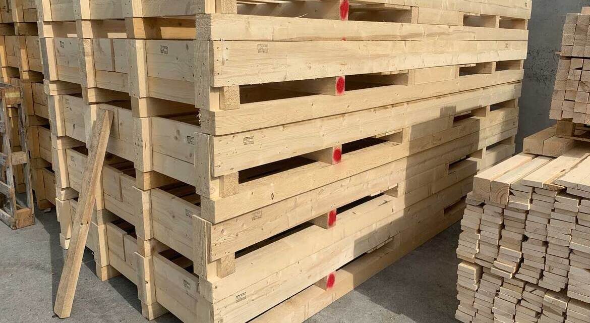 L’imballaggio ideale per merce di grandi formati? Il vassoio per imballaggio in legno di Abete